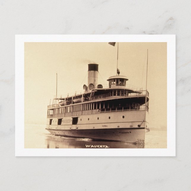 Postal Pasajero Steamer Wauketa (Anverso)