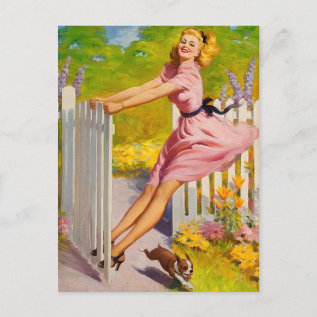 Postal Pasando al verano, 1945 (Anverso)