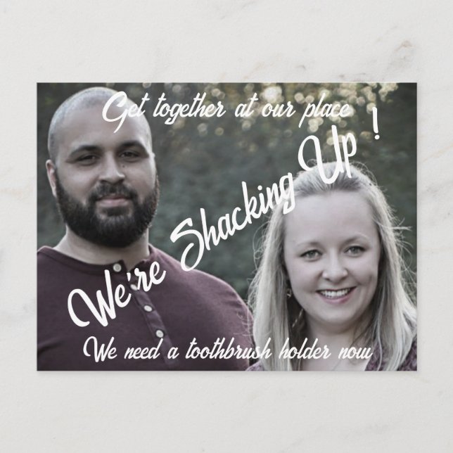 Postal Pasando juntos una divertida celebración se juntan (Anverso)