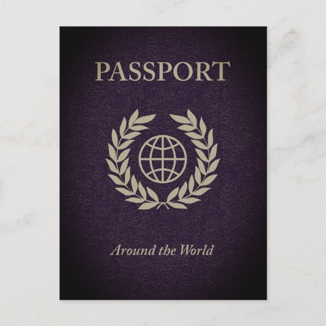 Postal pasaporte de todo el mundo (Anverso)