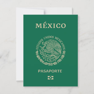 Postal pasaporte mexicano