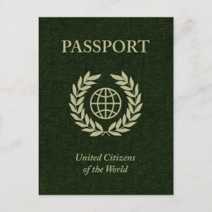 Postal pasaporte verde