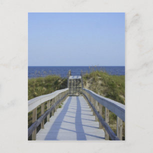 Postal Pasarela de Boardwalk en Georgia