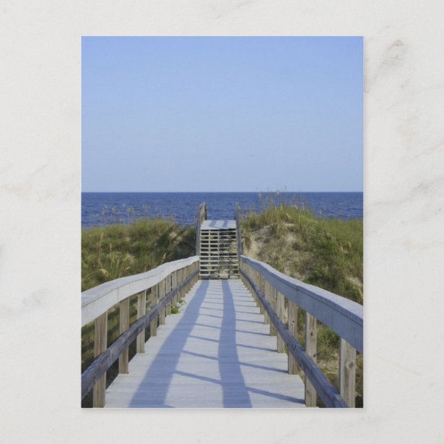 Postal Pasarela de Boardwalk en Georgia (Anverso)