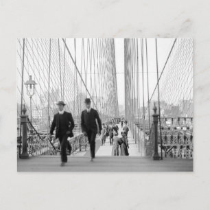 Postal Pasarela del Puente de Brooklyn, 1905