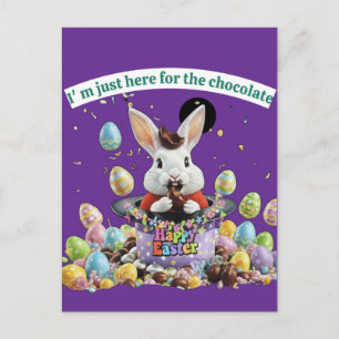 Postal Pascua Amante del Chocolate
