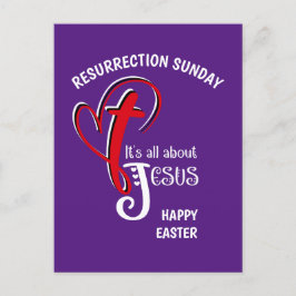 Postal Pascua cristiana sobre la resurrección de JESÚS