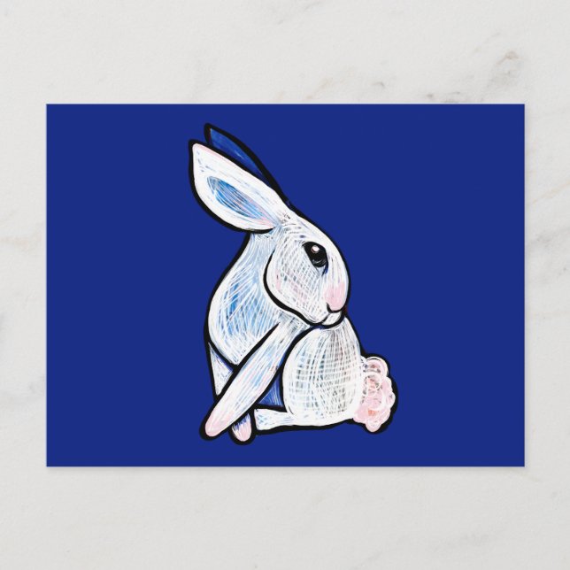 Postal Pascua de Pascua de Conejo Conejo de Primavera Ost (Anverso)