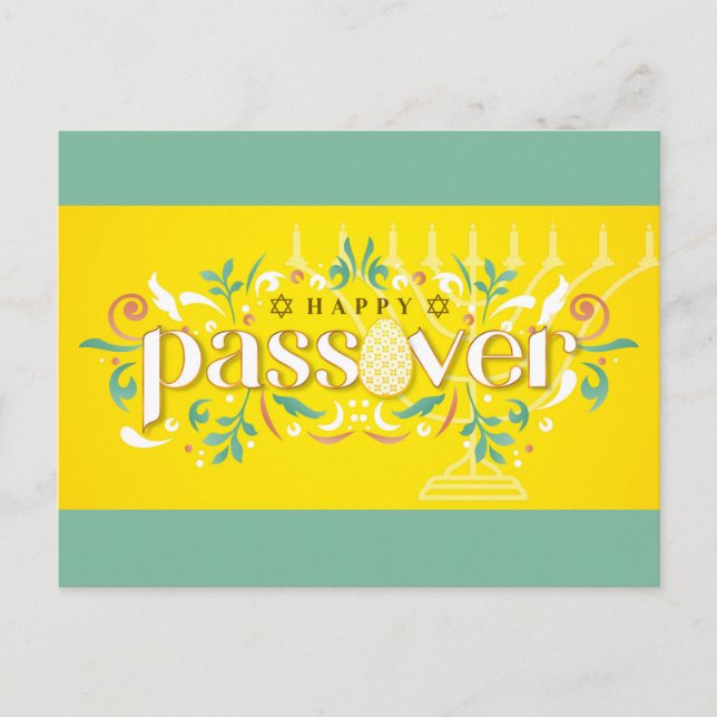 Postal Pascua de primavera (Anverso)