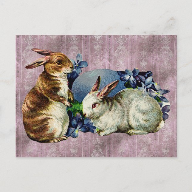 Postal Pascua de Vintage (Anverso)