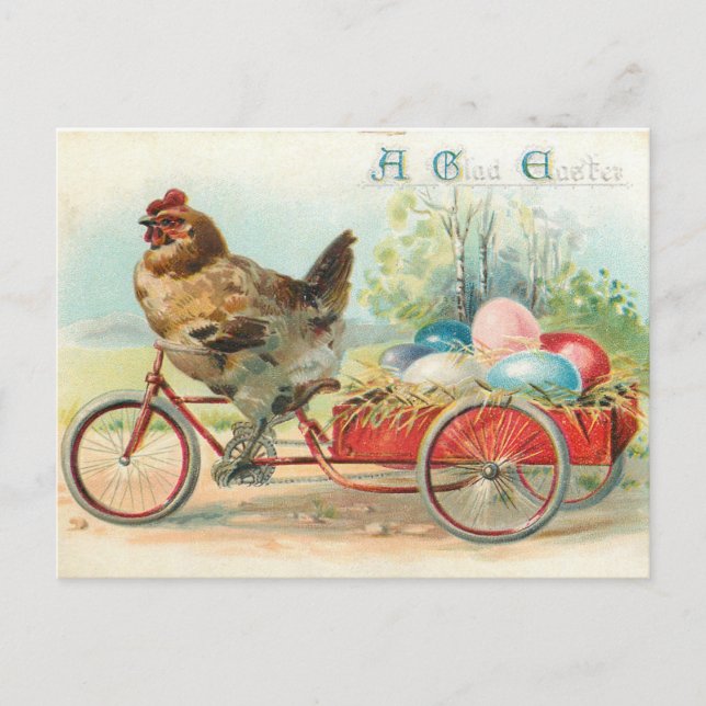 Postal Pascua de Vintage (Anverso)
