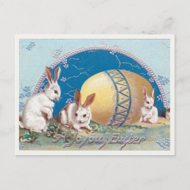 Postal Pascua de Vintage (Anverso)