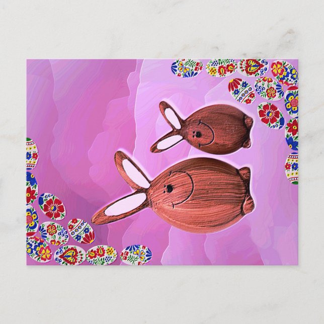 Postal Pascua feliz (Anverso)