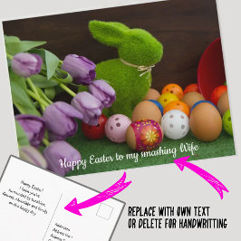 Postal Pascua feliz para el jugador de Pickleballer, prec