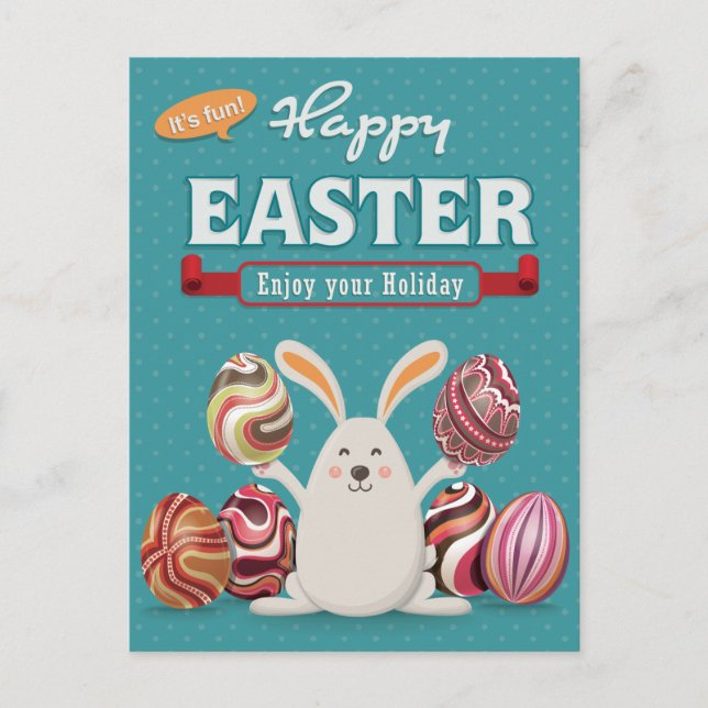 Postal Pascua linda (Anverso)