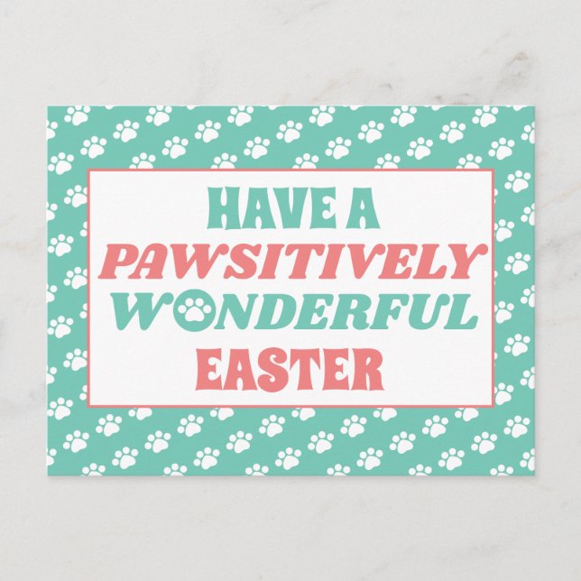 Postal Pascua maravillosa (Anverso)