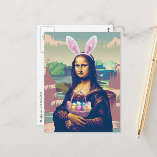 Postal Pascua Mona Lisa