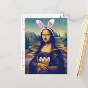 Postal Pascua Mona Lisa