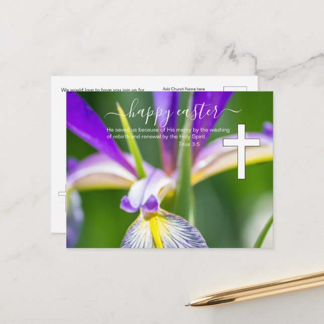 Postal Pascua Religiosa (Anverso/Reverso In Situ)