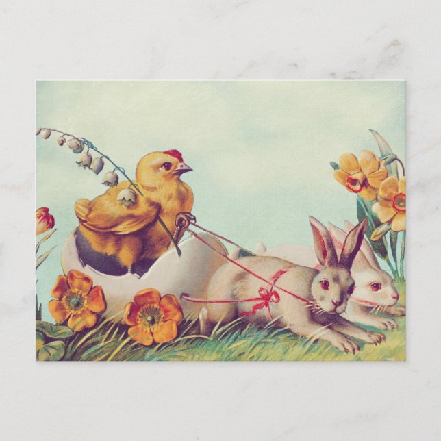 Postal Pascua Vintage (Anverso)