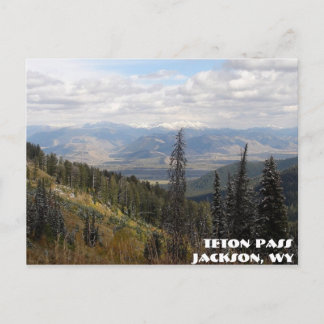 Postal pase de tetón, paso de tetón, Jackson, WY