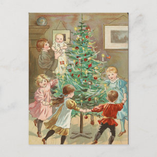 Postal Pasea alrededor del árbol de Navidad por Jenny Nys