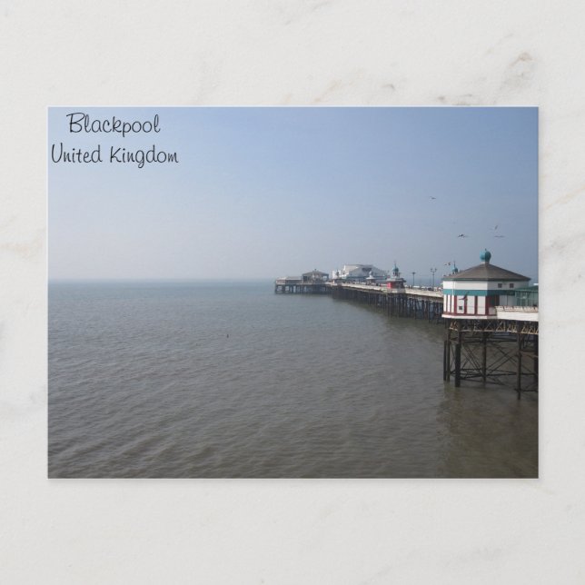 Postal Paseador de Blackpool North (Anverso)