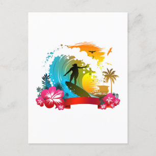 Postal Pasear por la marea