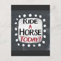 Pasear Por Un Caballo Hoy Postcard