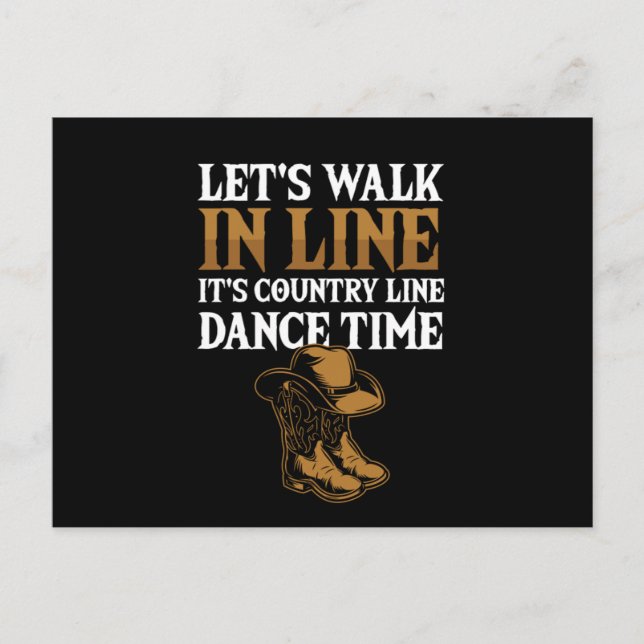 Postal Pasemos En Línea Dance Sport Rodeo Gift (Anverso)