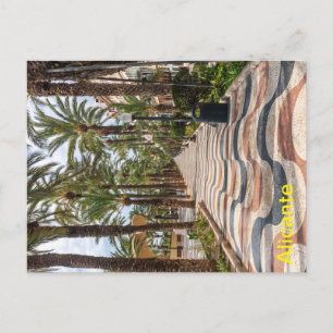 Postal Paseo, Alicante, Costa Blanca, España