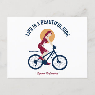 Postal Paseo con clase - La vida es un viaje hermoso
