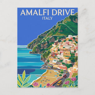 Postal Paseo de Amalfi Italia