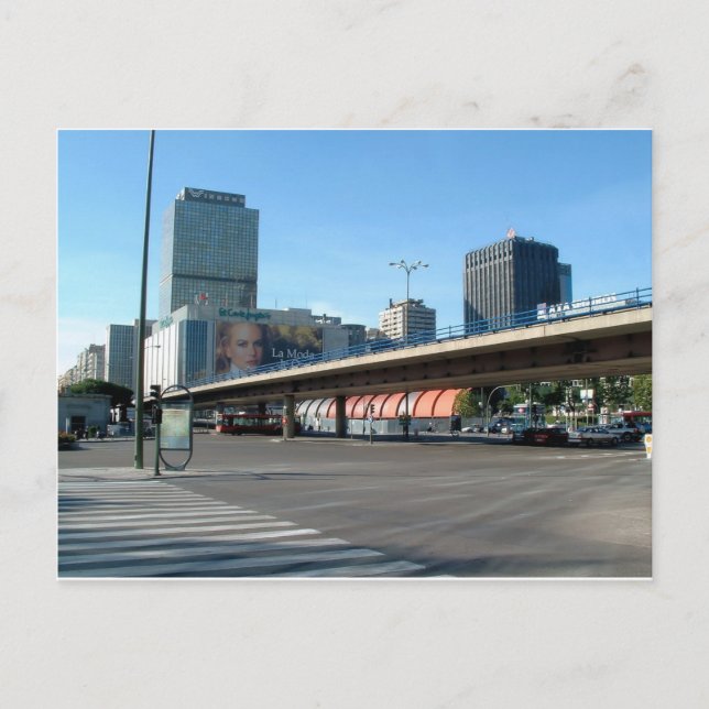 Postal Paseo de la Castellana, Madrid (Anverso)