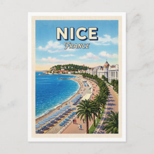 Postal Paseo de los Ingleses Niza Francia