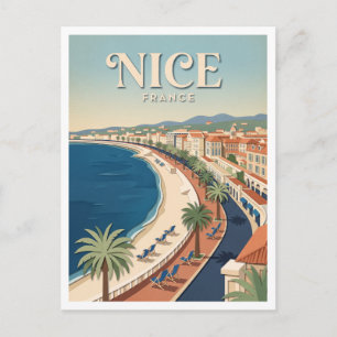 Postal Paseo de los Ingleses Niza Francia
