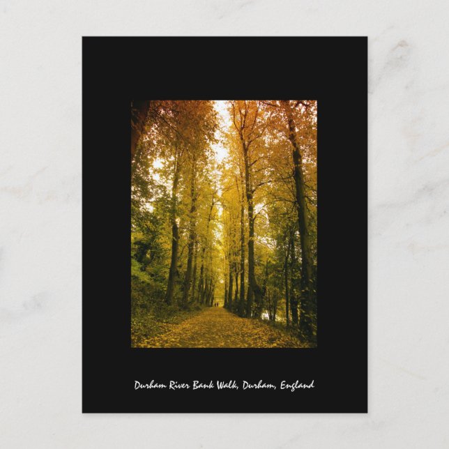 Postal Paseo de otoño (Anverso)