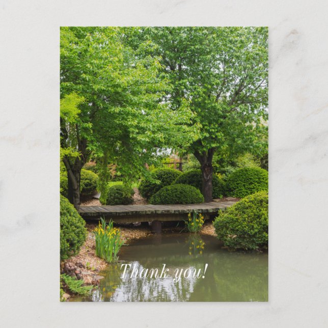 Postal Paseo de primavera verde (Anverso)