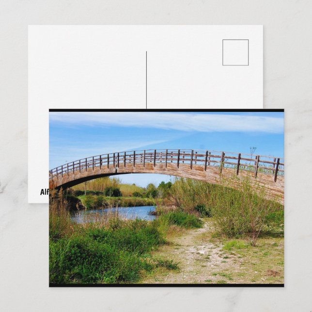 Postal Paseo de verano a lo largo del Túria (Anverso / Reverso)