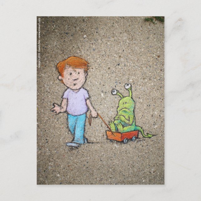 Postal paseo del carro de los sluggo (Anverso)