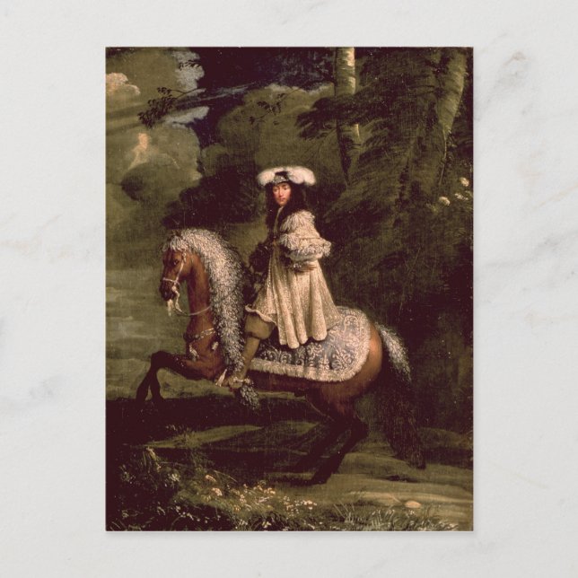 Postal Paseo en azul (Anverso)