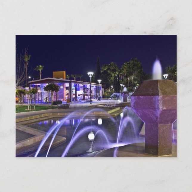 Postal Paseo en Limassol, Chipre (Anverso)
