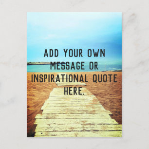 Postal Paseo marítimo - Agrega tu propio mensaje o cita