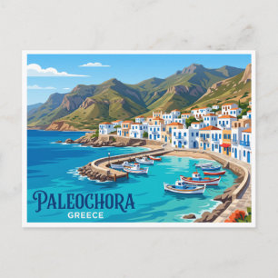 Postal Paseo marítimo de Paleochora Grecia