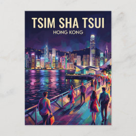 Postal Paseo marítimo de Tsim Sha Tsui Hong Kong