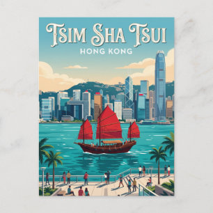 Postal Paseo marítimo de Tsim Sha Tsui Hong Kong