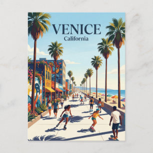 Postal Paseo marítimo de Venice Beach California