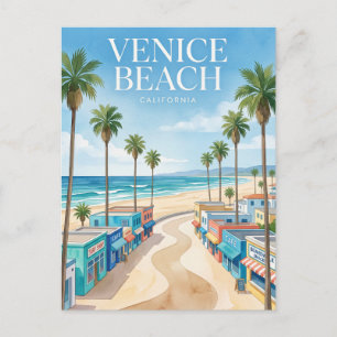 Postal Paseo marítimo de Venice Beach Los Ángeles Califor