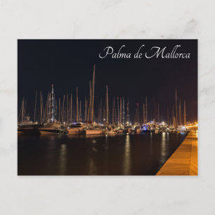 Postal Paseo marítimo por la noche - Palma de Mallorca