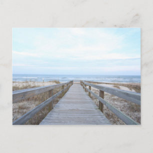 Postal Paseo marítimo por la playa hasta el mar